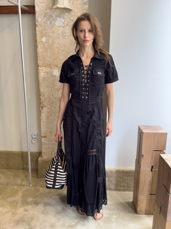 Robe longue noire