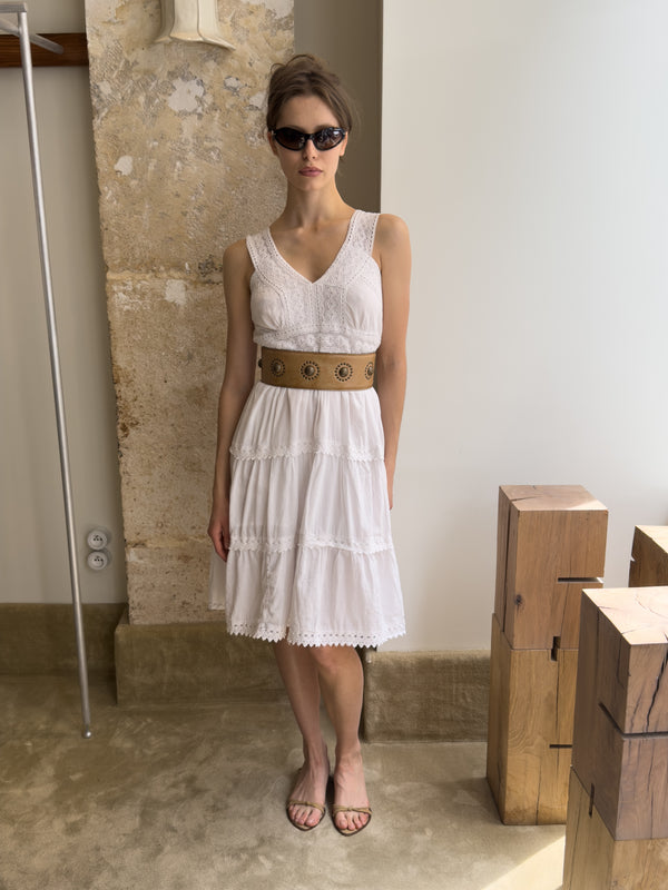 Robe bohème blanche