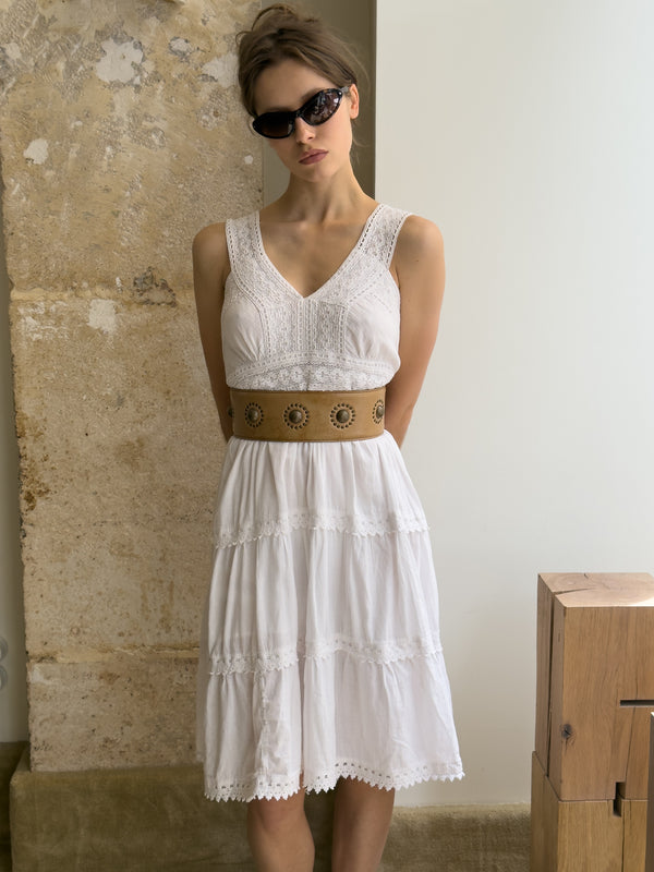 Robe bohème blanche