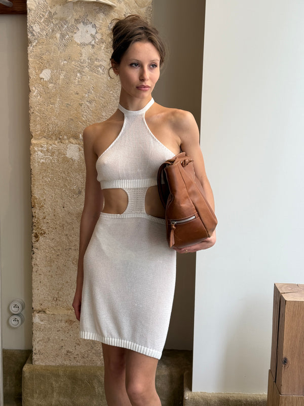 Robe dos nu blanche