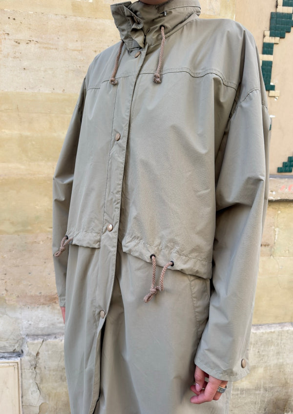 Beige raincoat