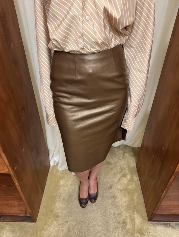 Leather skirt