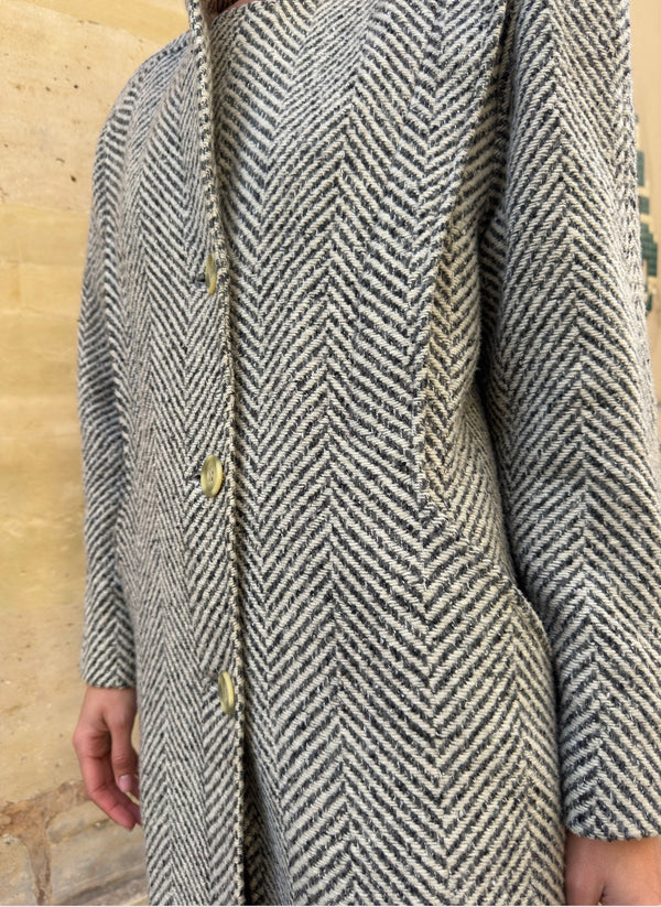 Grey wool coat