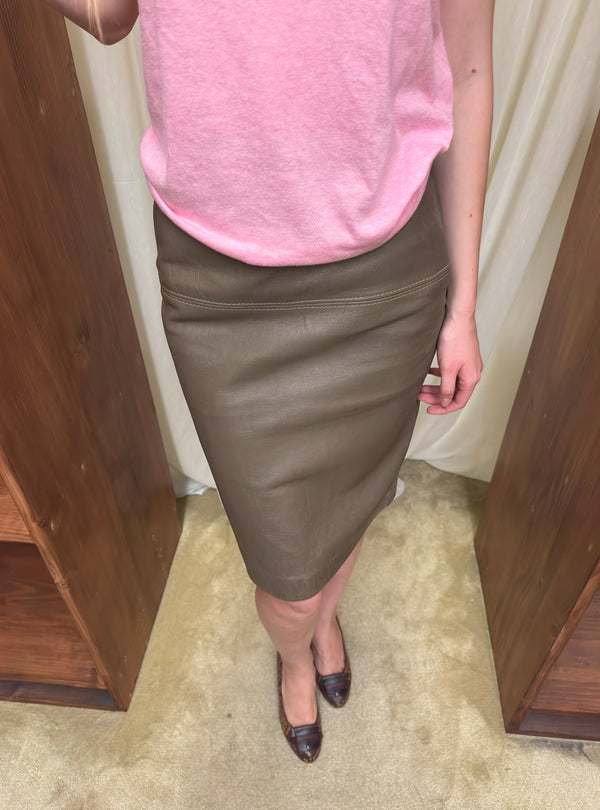 Leather skirt