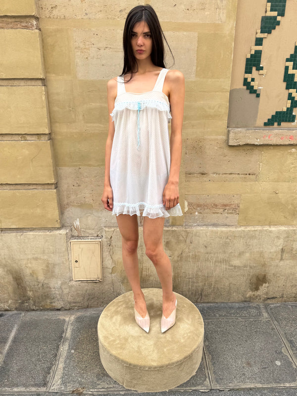 Baby blue dress