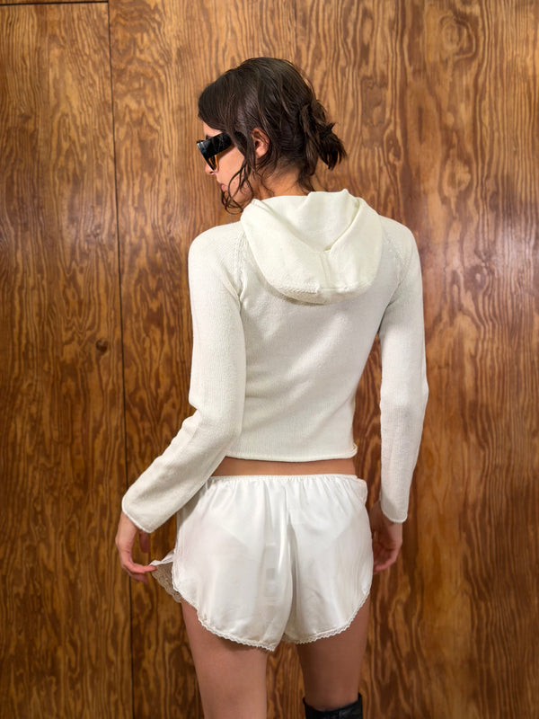 Stefanel crochet hoodie