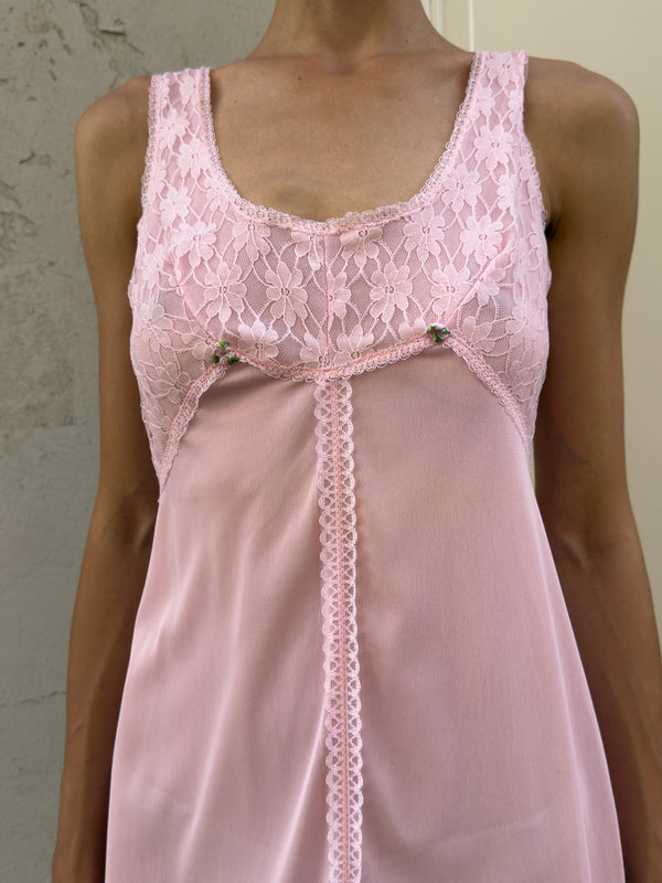 Candy pink slip dress