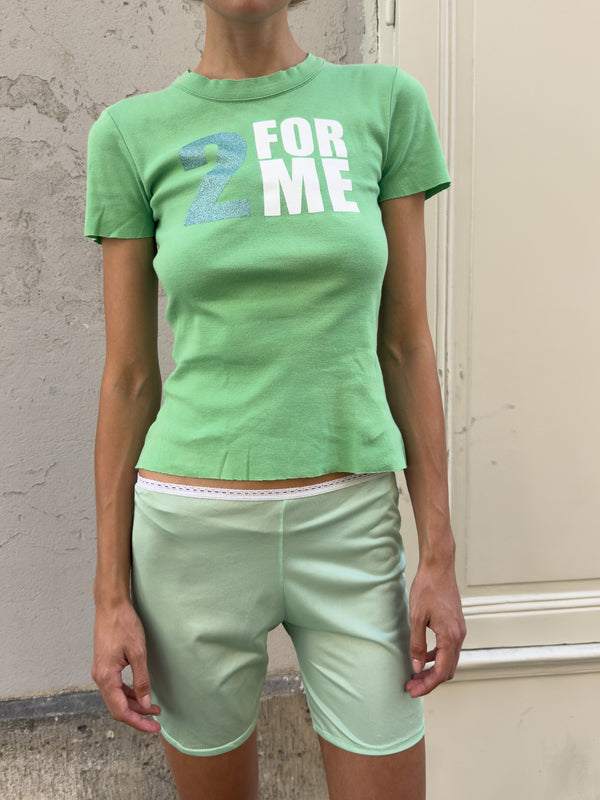 Green lingerie shorts