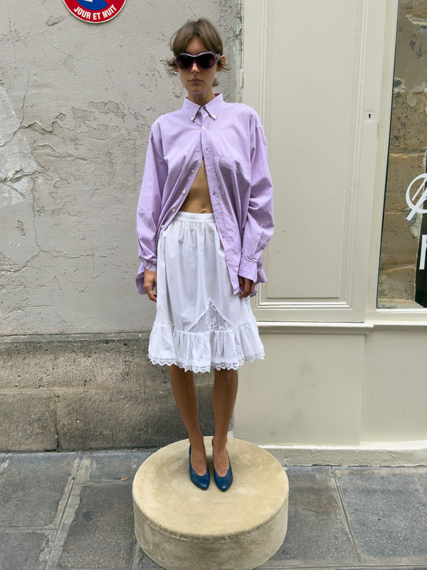 White cotton skirt