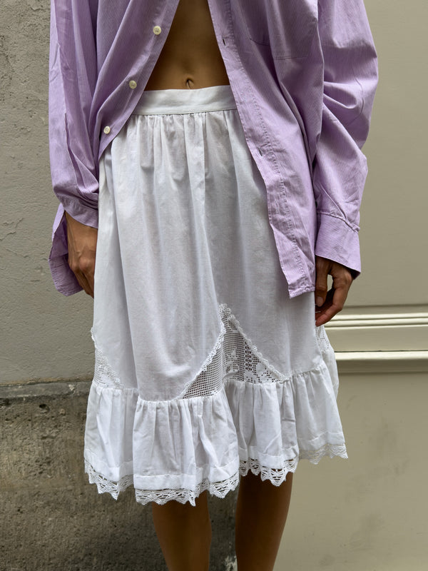 White cotton skirt