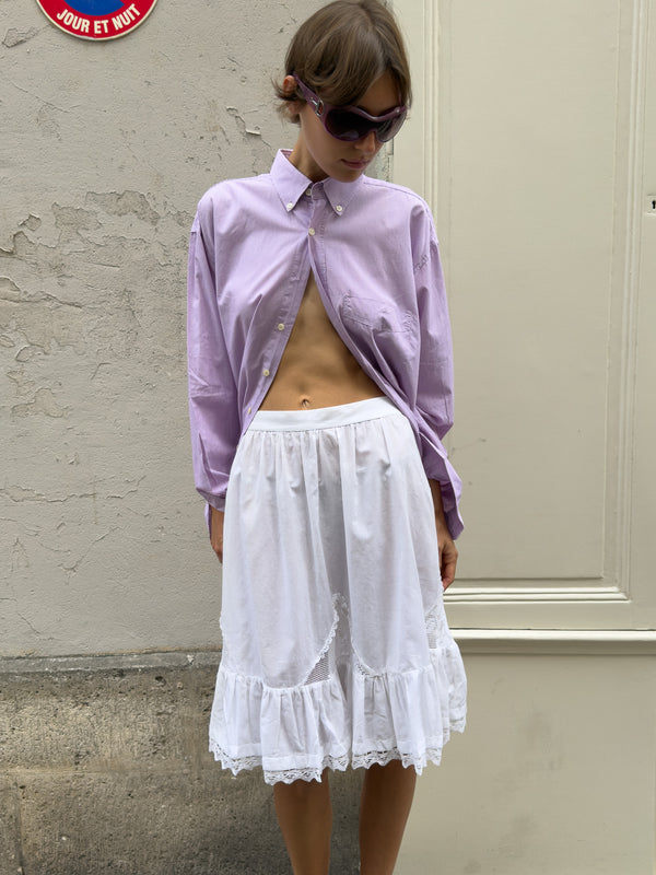 White cotton skirt