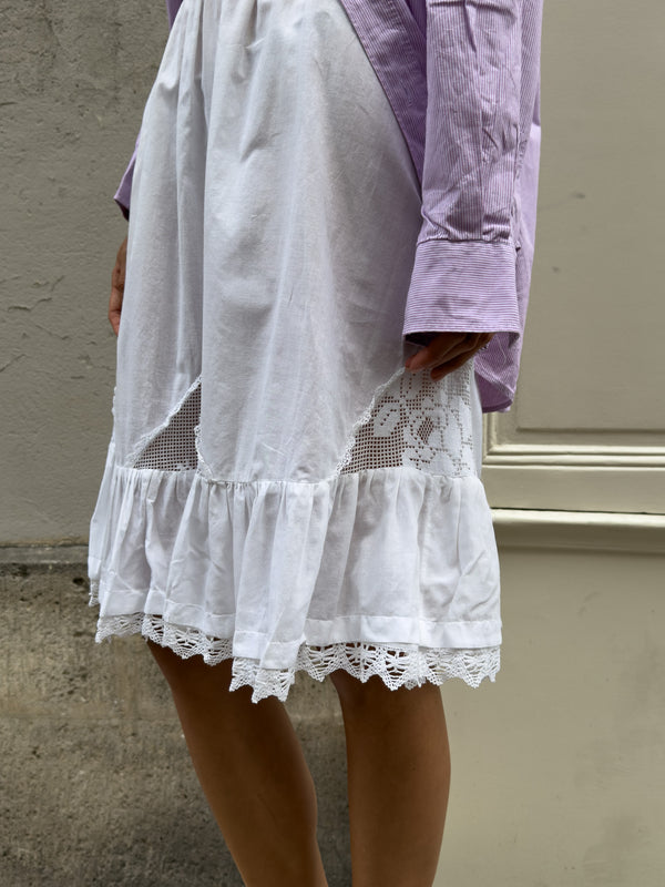 White cotton skirt