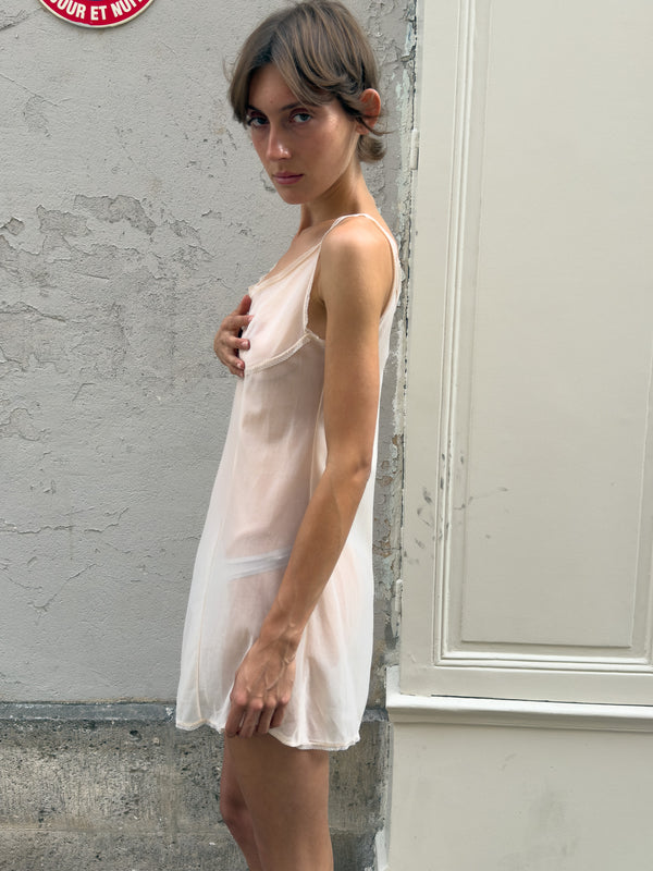 Nude slip dress