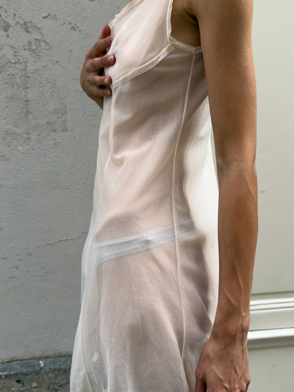 Nude slip dress
