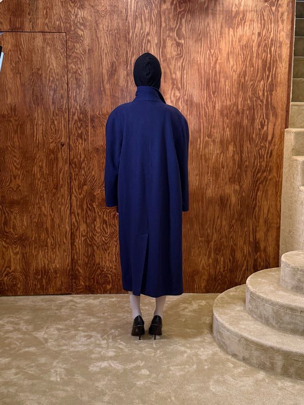 Manteau long bleu