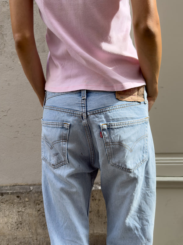 Blue Levi's 501 jeans