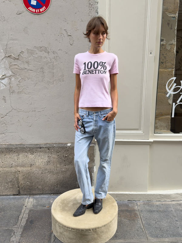 Blue Levi's 501 jeans