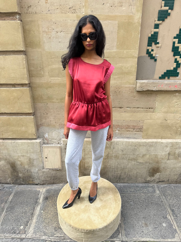 Red blouse