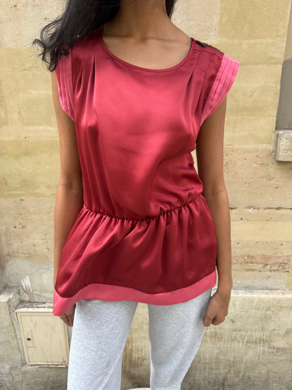 Red blouse