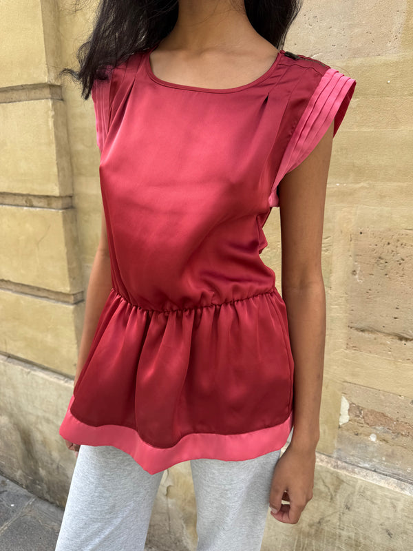 Red blouse