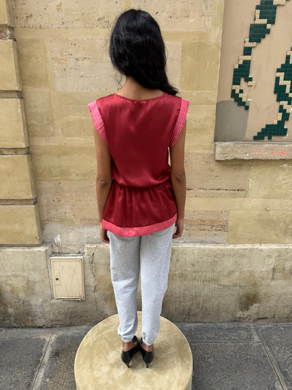 Red blouse