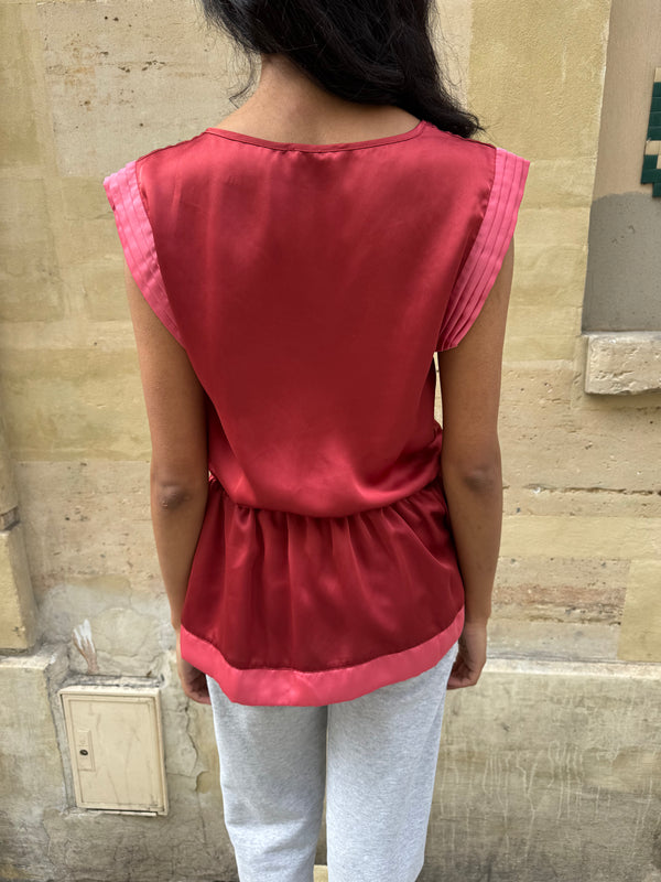 Red blouse