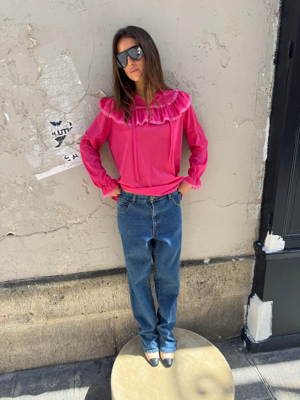 Romantic pink blouse