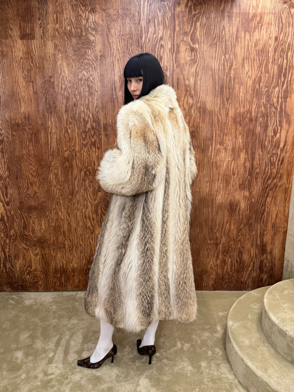YSL fur coat