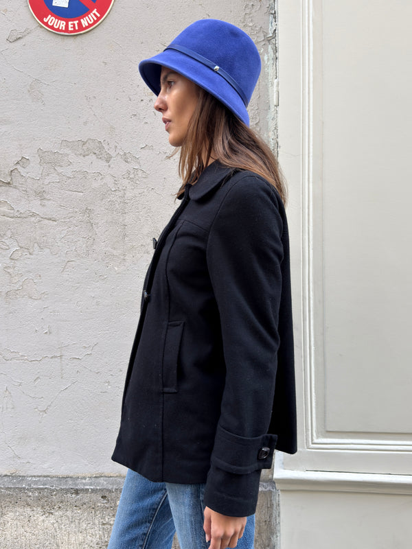 Black peacoat