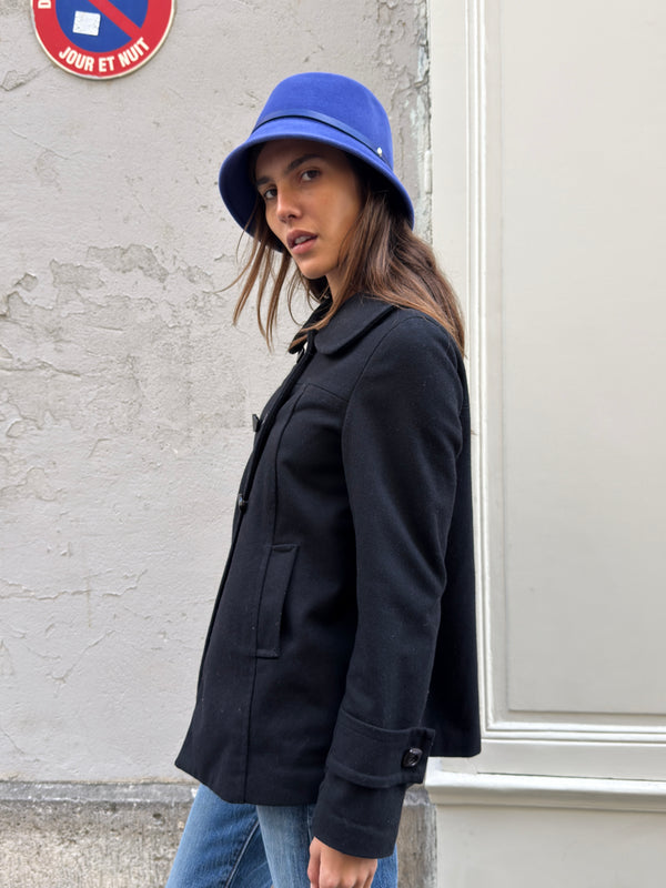 Black peacoat