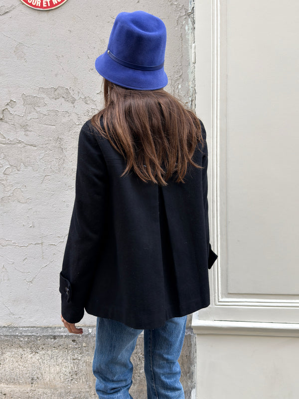 Black peacoat