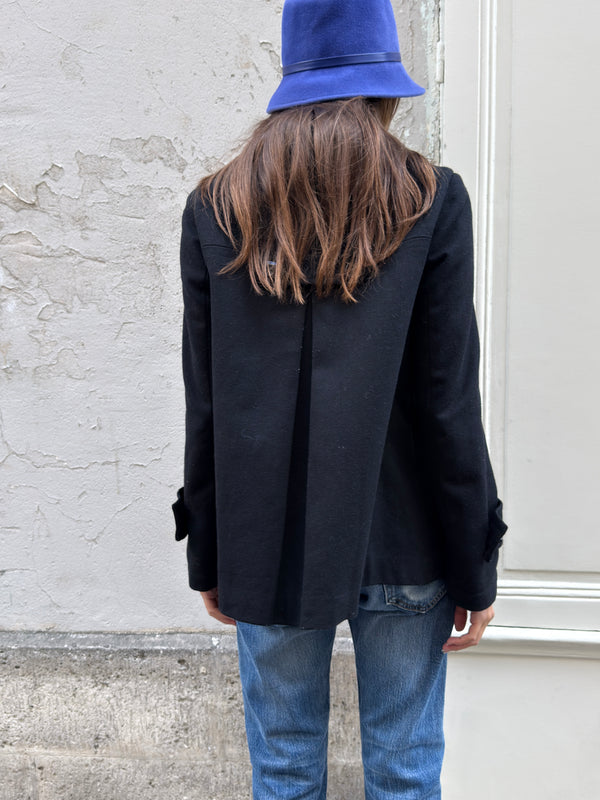 Black peacoat
