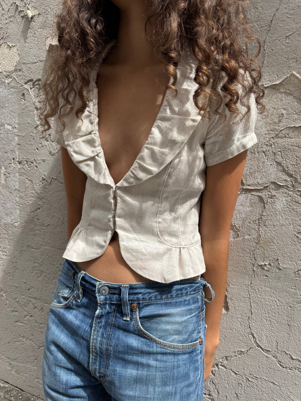 Linen bolero