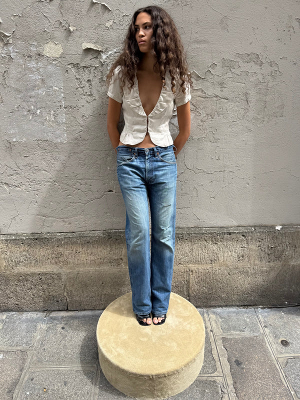 Linen bolero