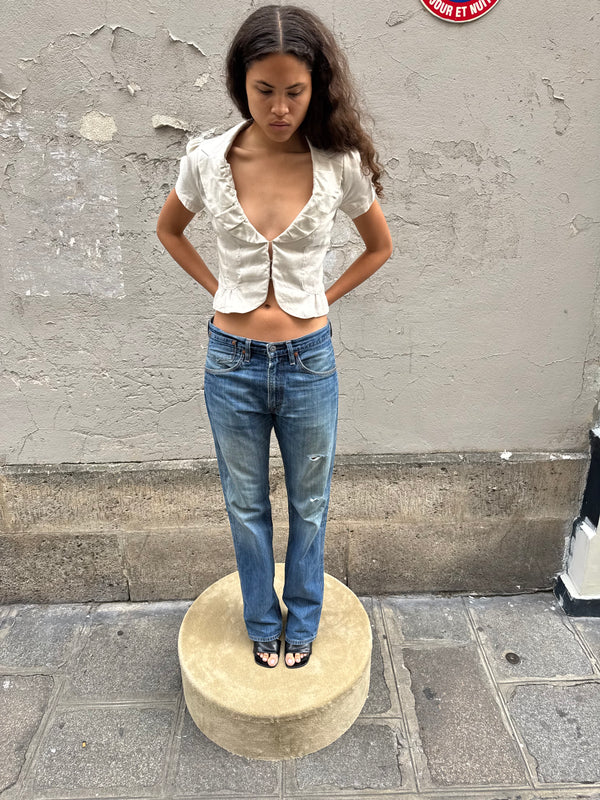 Linen bolero