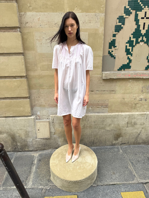 Pink cotton dress