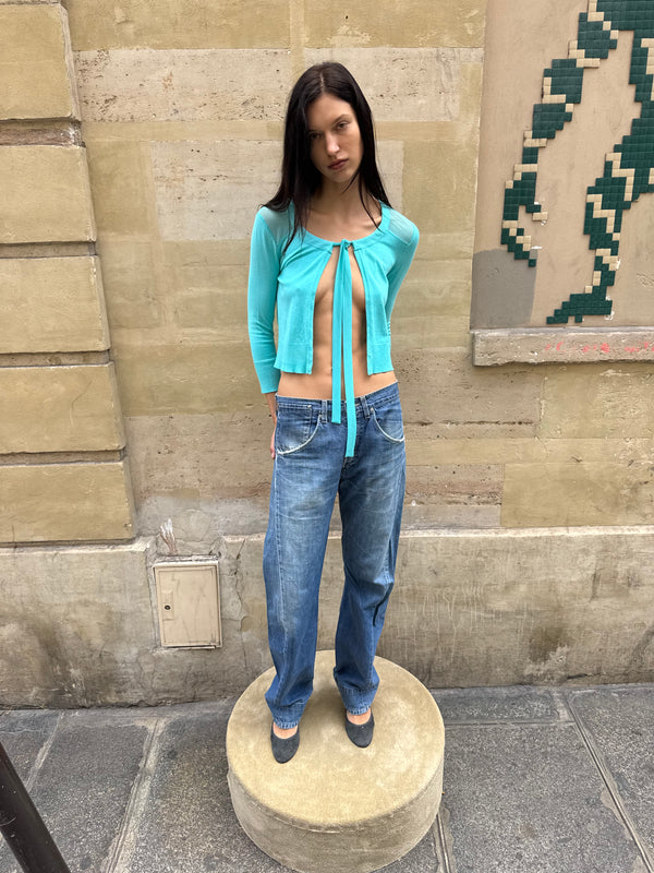 Turquoise cardigan