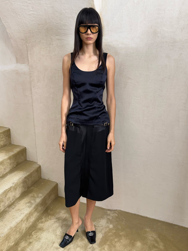 Thierry Mugler satin top