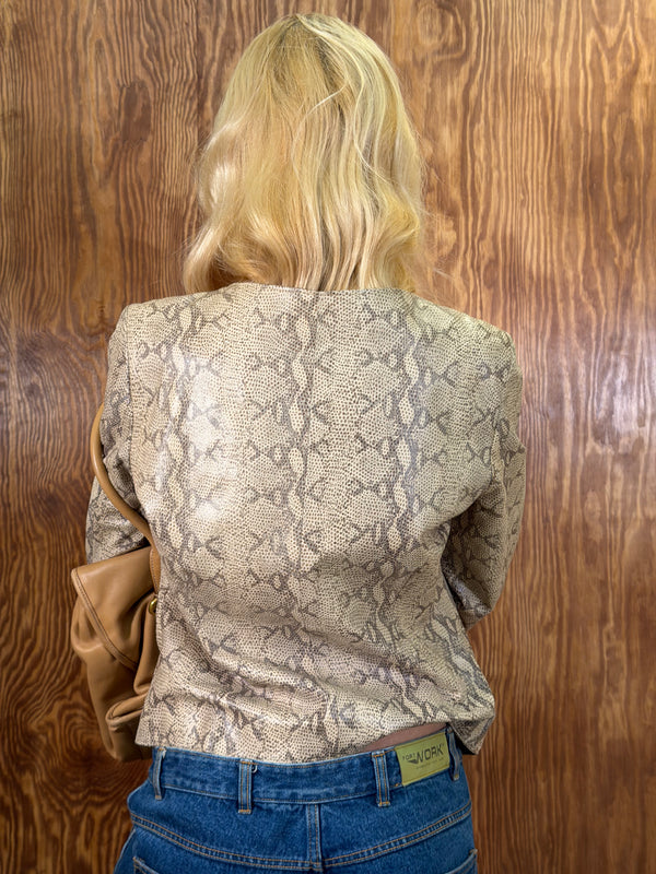 Snakeskin Print Jacket