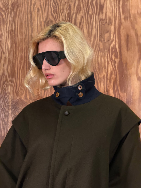 Deep Olive Long Coat