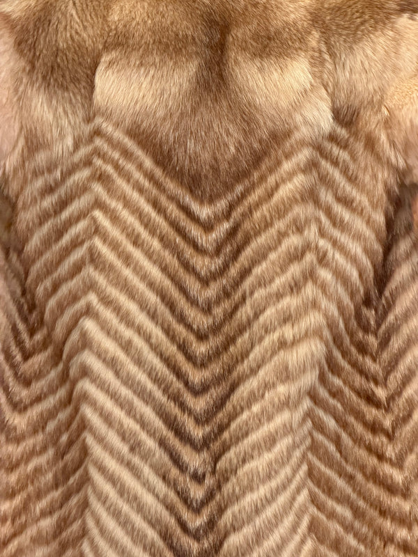 Short Fur Coat With Detachable Collar