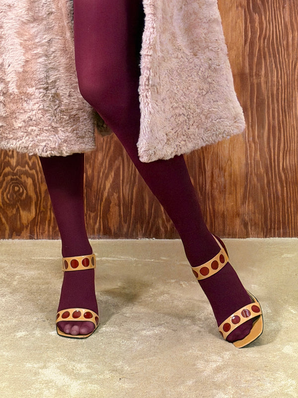 Christian Lacroix Patent Dot-Heel Sandals