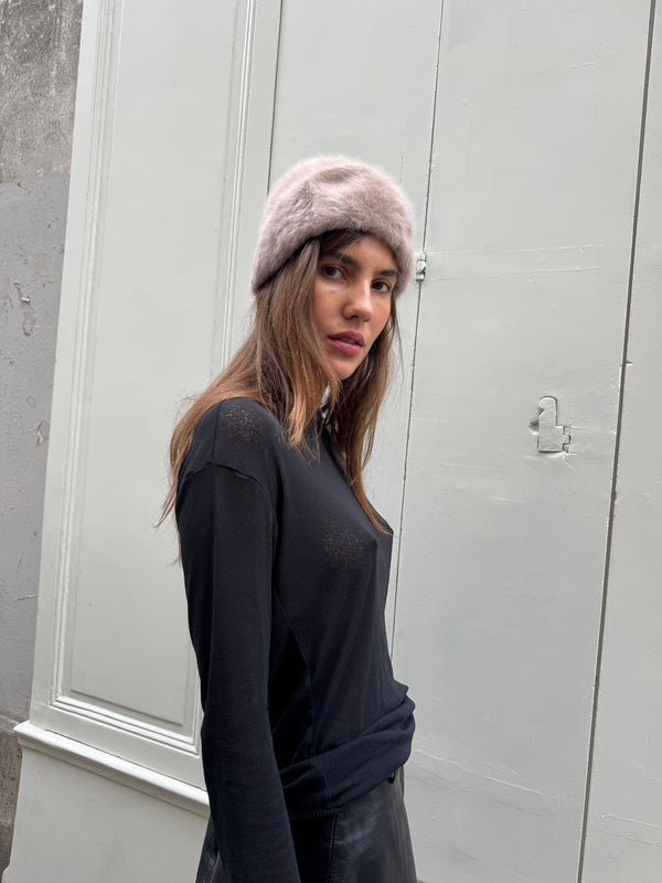Faux fur hat