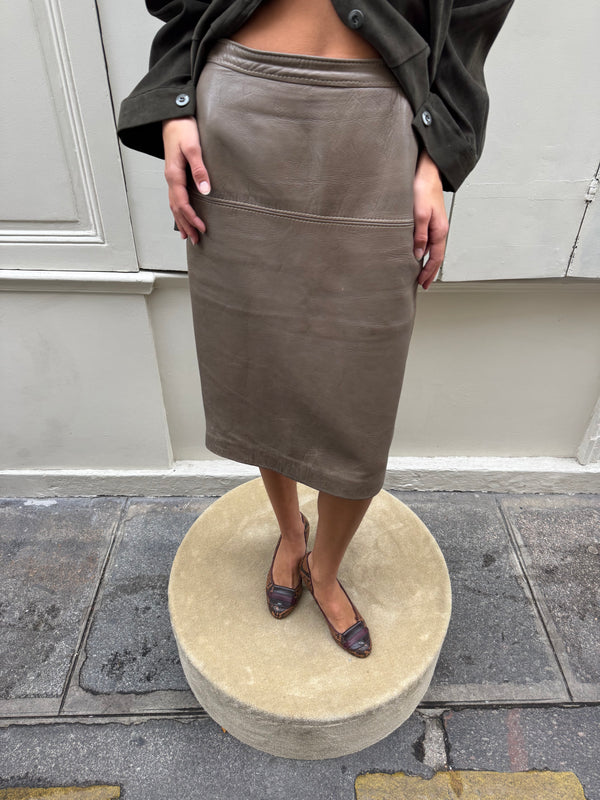 Leather skirt