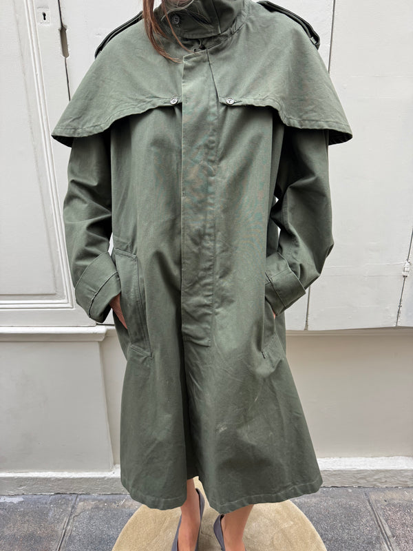 Khaki trench coat