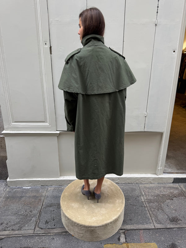 Khaki trench coat