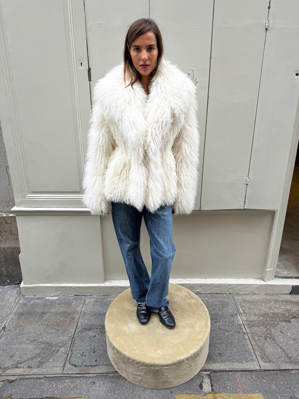 Barbara Bui mongolian lamb jacket