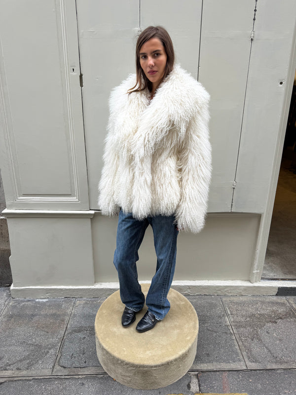 Barbara Bui mongolian lamb jacket