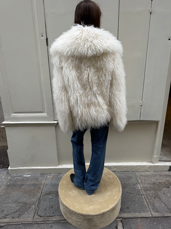 Barbara Bui mongolian lamb jacket