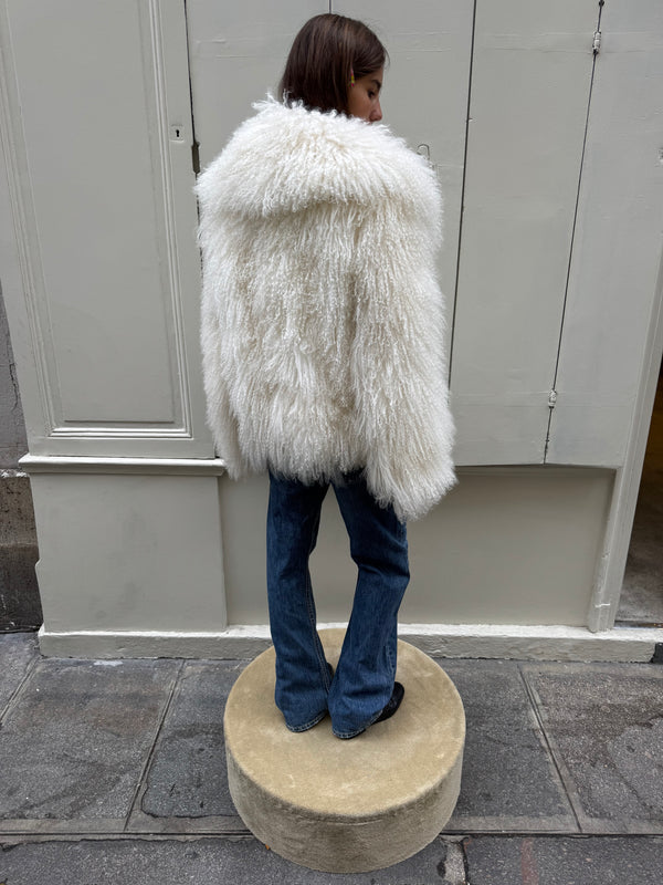 Barbara Bui mongolian lamb jacket